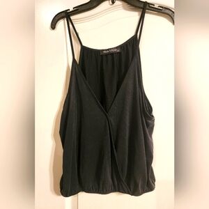 TRW Black Surplice Tank Top | Size Large | Never Worn!